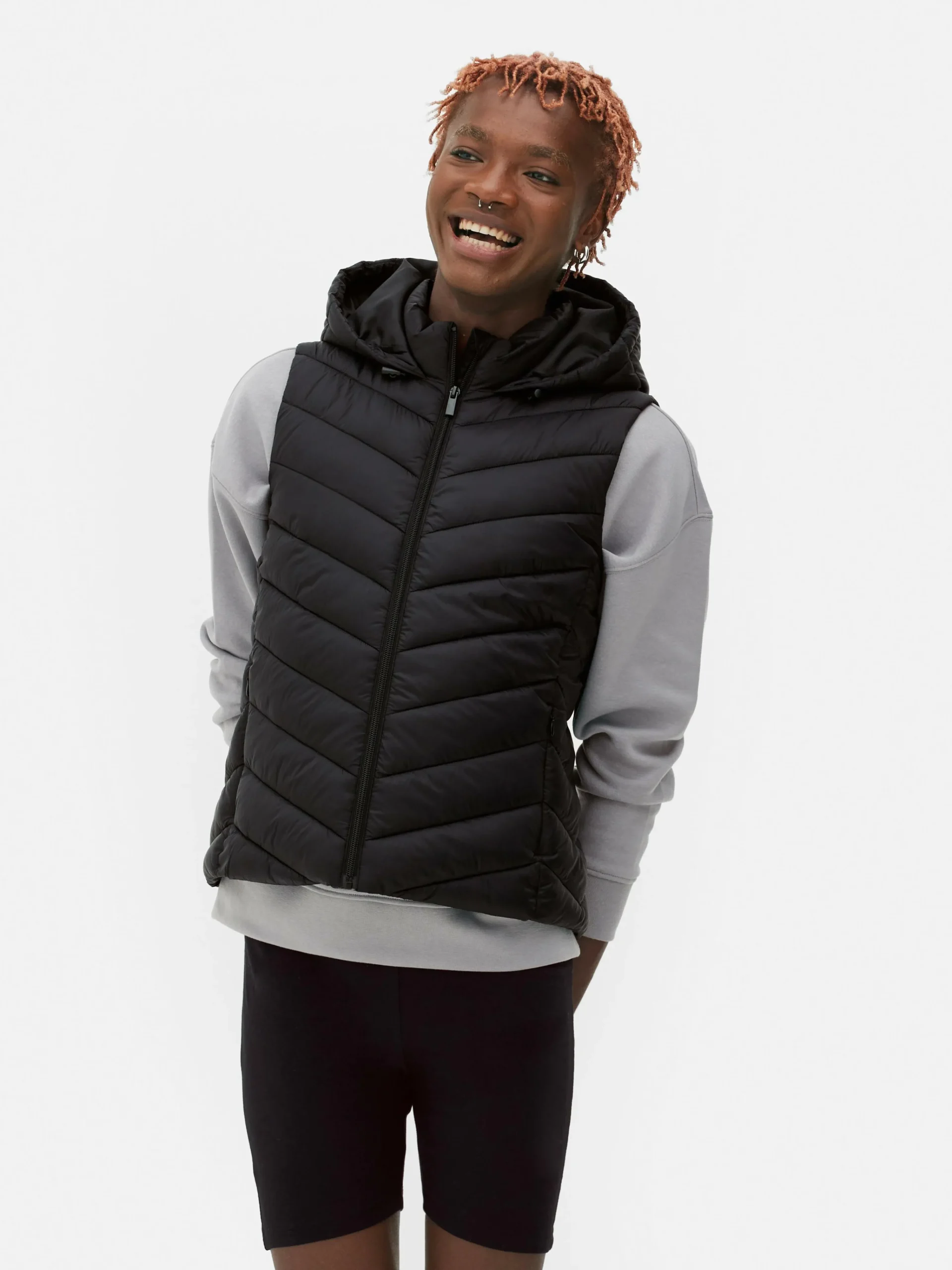 Femme Primark Manteaux Et Vestes|Veste Sans Manche à Capuche