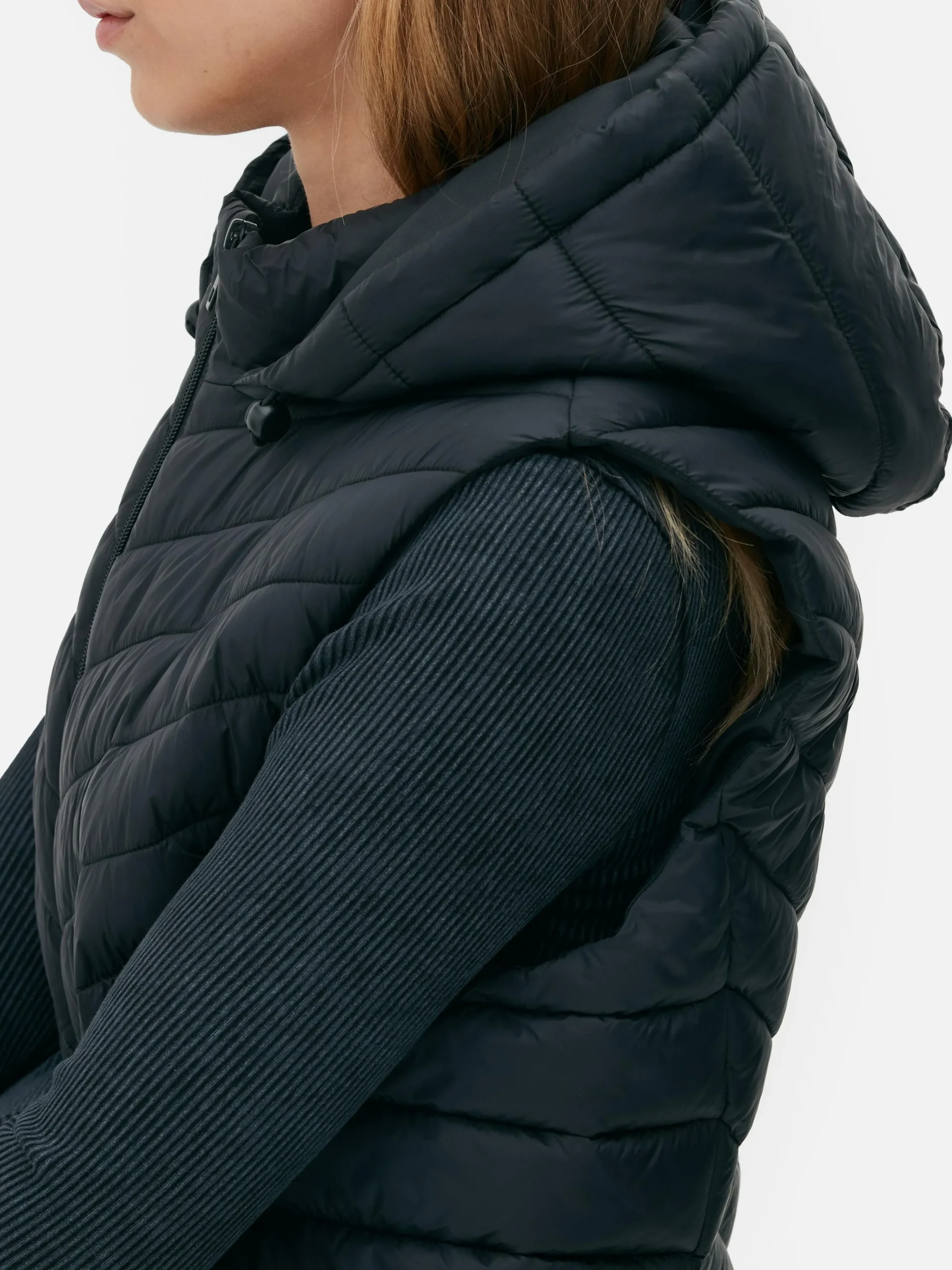 Femme Primark Manteaux Et Vestes|Veste Sans Manches Longue Matelassée