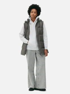 Femme Primark Manteaux Et Vestes|Veste Sans Manches Matelassée à Capuche