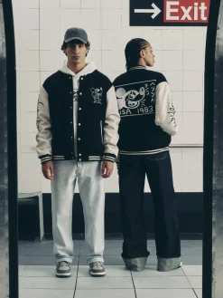 Homme Primark Manteaux Et Vestes|Veste Universitaire Disney Mickey Mouse X Keith Haring