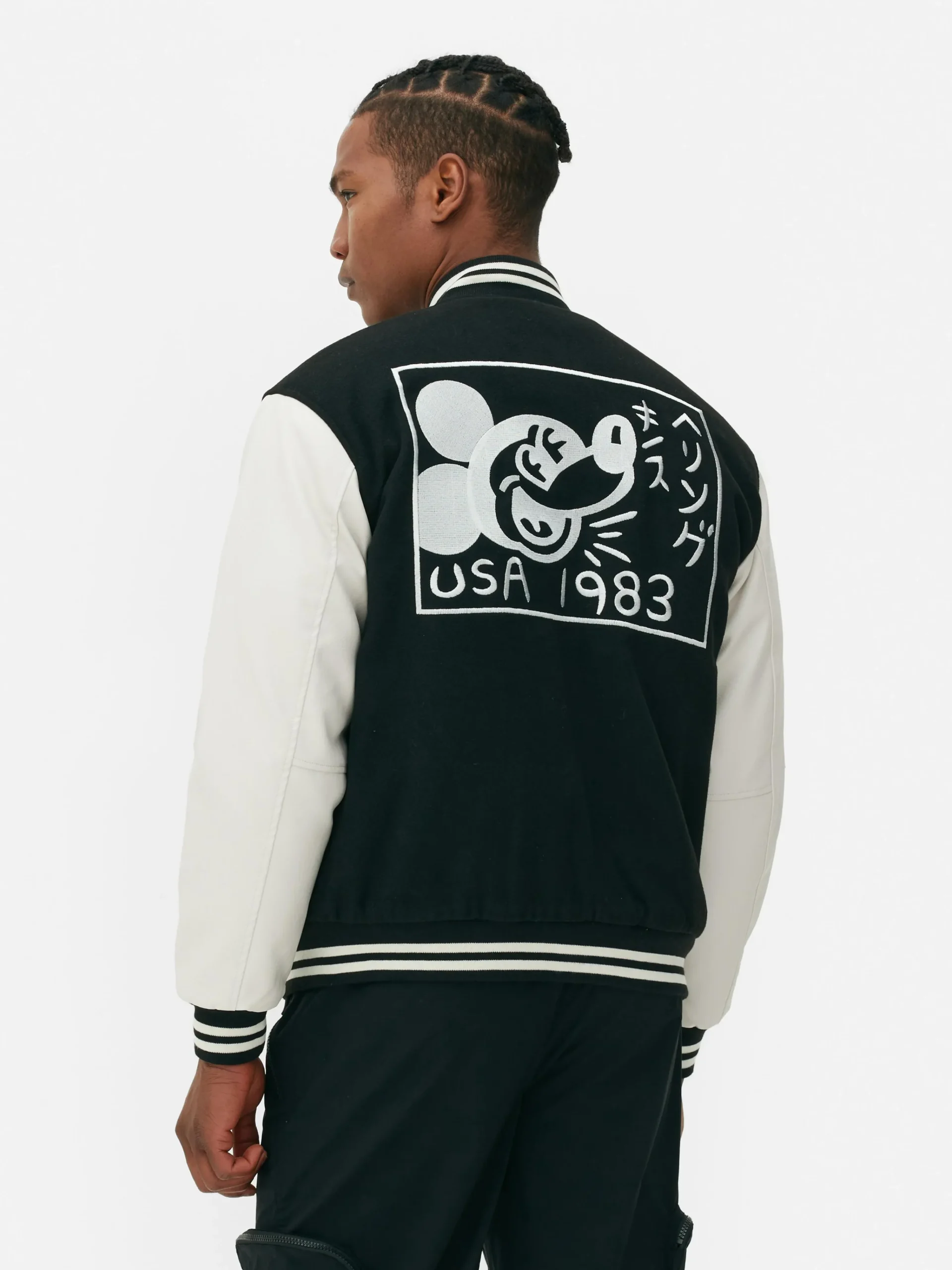 Homme Primark Manteaux Et Vestes|Veste Universitaire Disney Mickey Mouse X Keith Haring