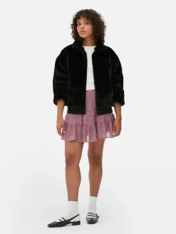 Femme Primark Manteaux Et Vestes|Veste Zippée En Fausse Fourrure